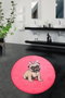 Mijölnir Alfombrilla de baño Pink Pug Djt (100 cm)